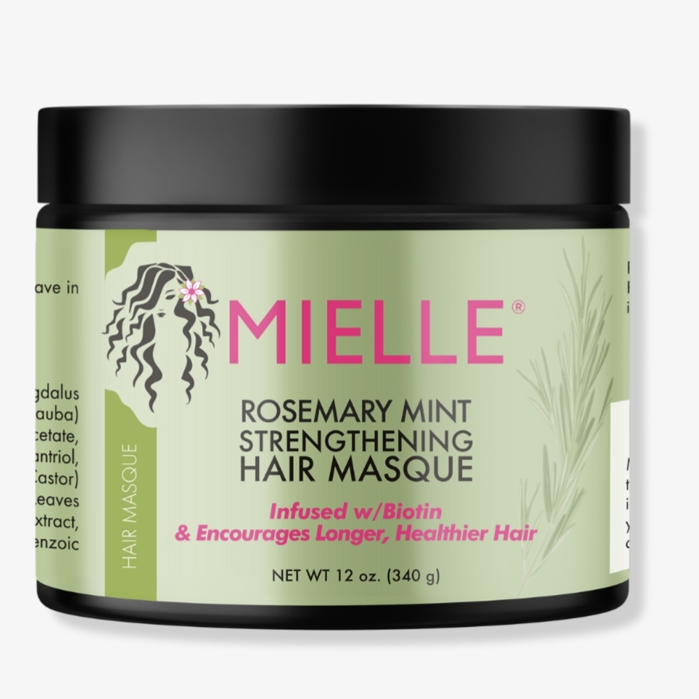 Rosemary Mint Strengthening Hair Masque - Green
